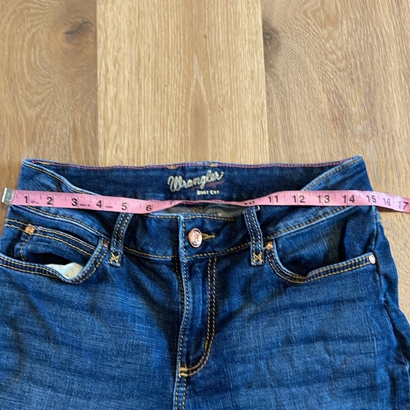 Wrangler bootcut jeans size 9 x 32 denim women’s jeans blue - Picture 6 of 8